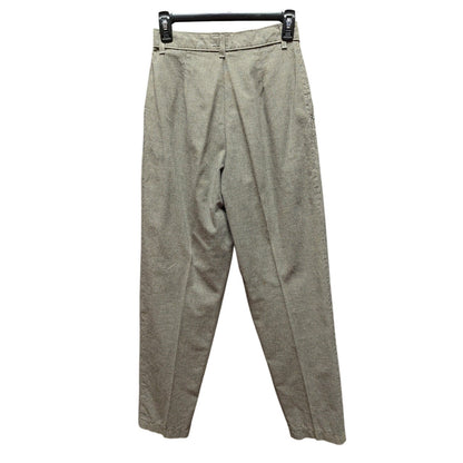 Vintage Lee High Waisted Houndstooth Trousers Pleated Tapered Pants Small Retro