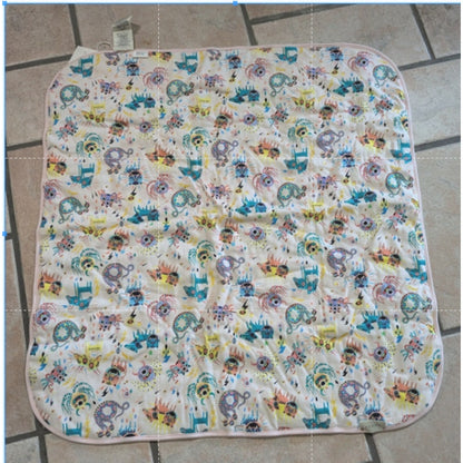 NWT L'Aveugle Par Amour Gucci Children’s Pink Monster Cotton Baby Blanket