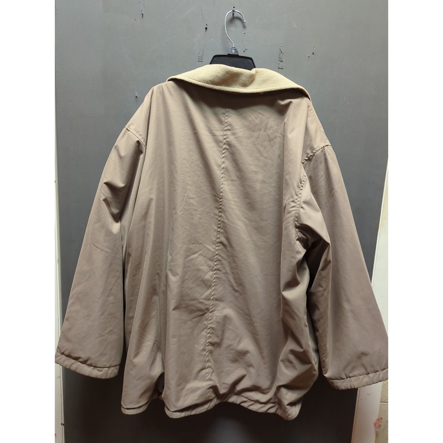 Outbrook Woman Tan Full Zip Jacket Fleece Lined Gorpcore Minimalist Size 1X