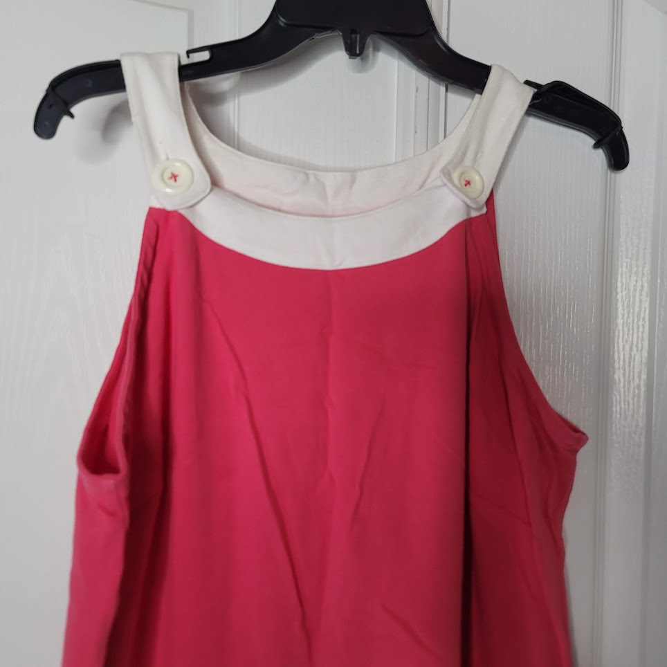 Lilly Pulitzer Jacqueline Shift White Coral Critter Crab Dress Halter XL