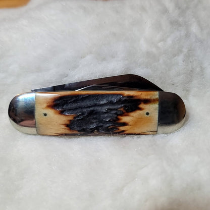 Case XX Tested Folding Pocket KNIFE Elephant Toenail 52050 Sambar Stag  94