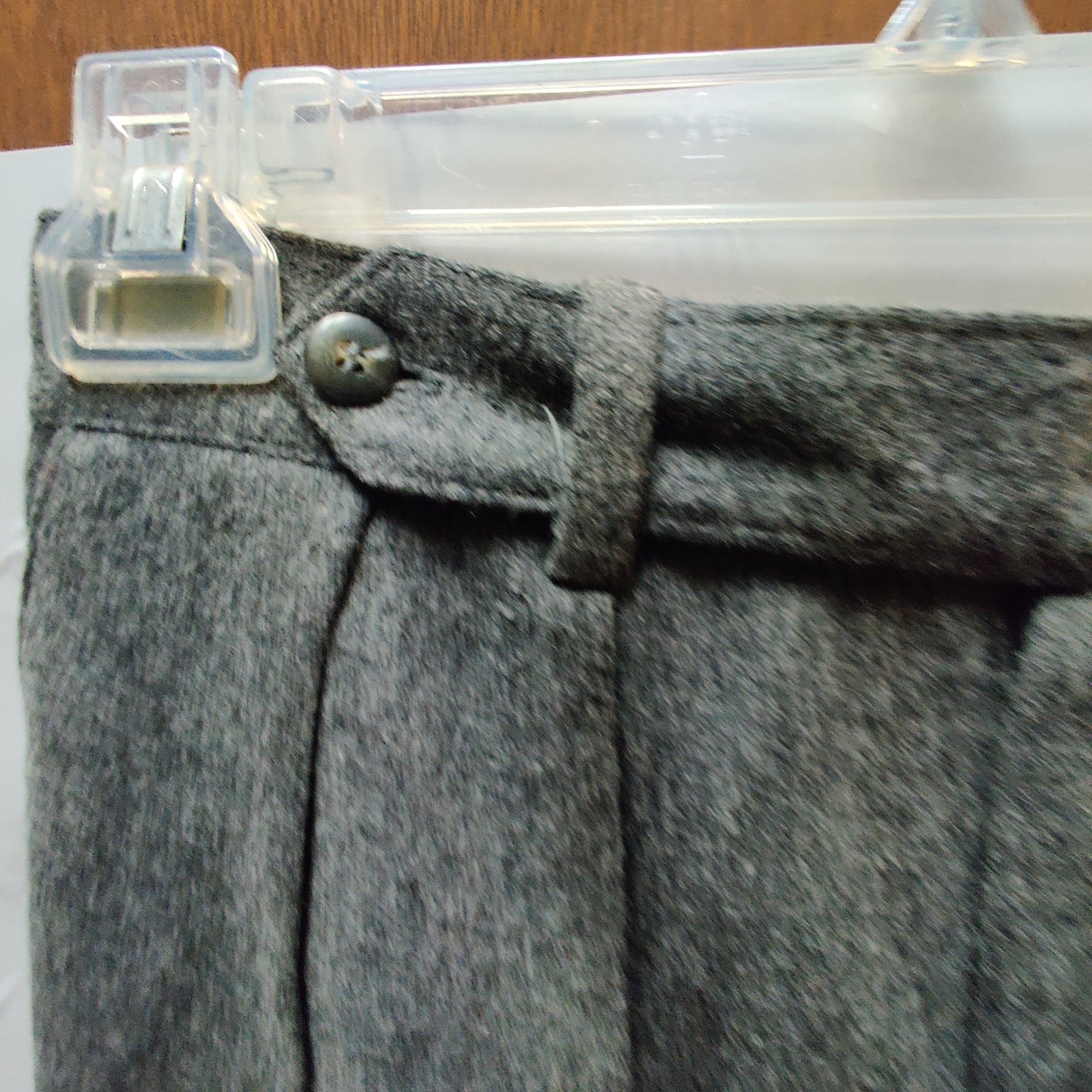 L.L. Bean Vintage Wool lined pleated trousers size 8 gray