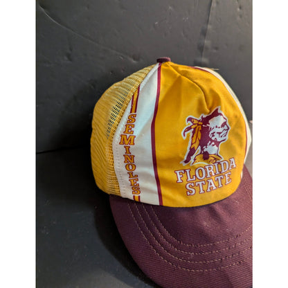 Vintage Florida State Seminoles Trucker Hat Snapback Mesh NCAA Cap USA Made