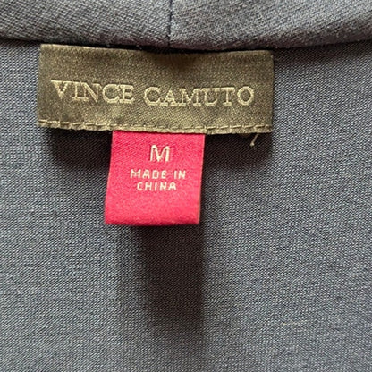 Vince Camuto Blue Cap Sleeve Ruched V-Neck Top Size Medium