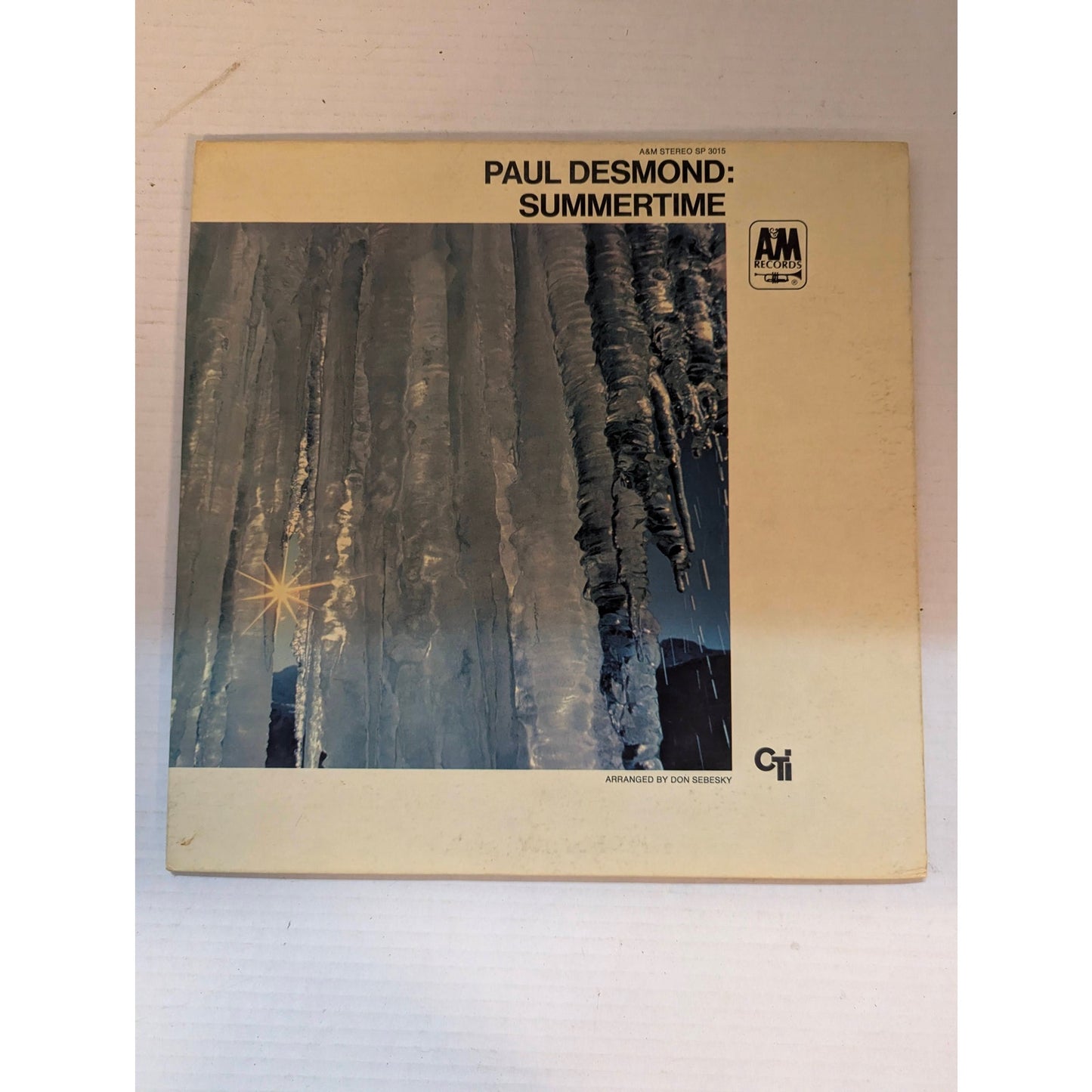 Vintage Paul Desmond Summertime A&M CTI SP 3015 Gatefold Stereo Vinyl LP