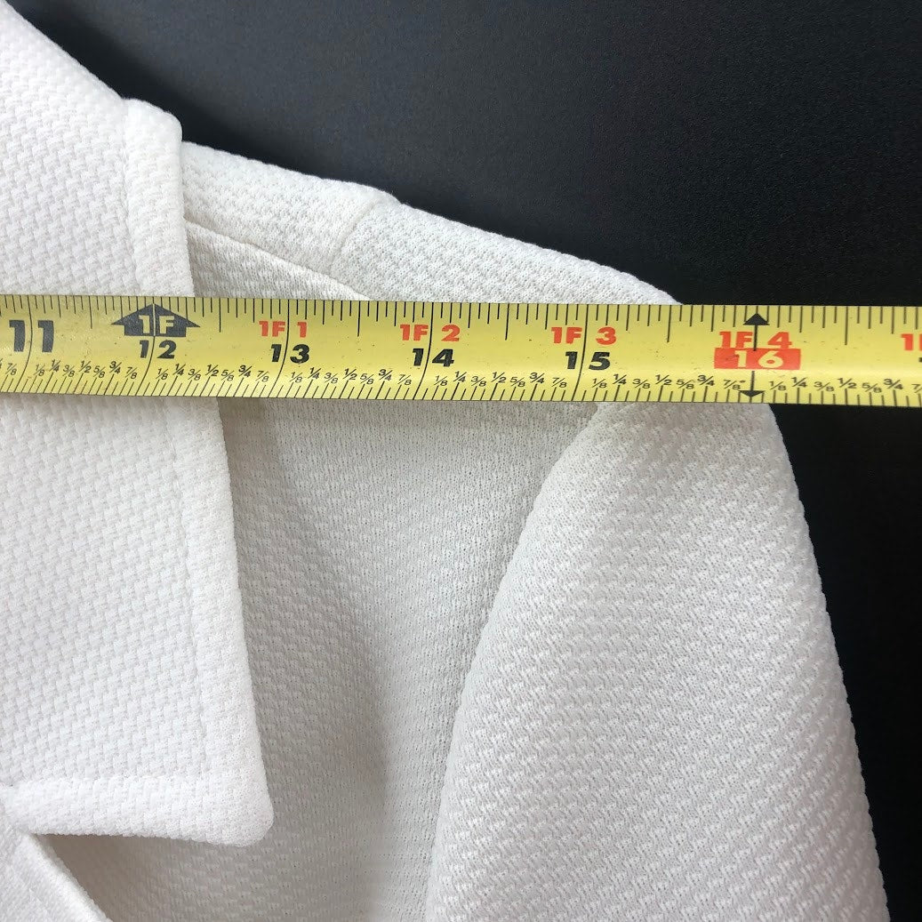 Act III Vintage White Polyester 3Piece Suit Pants Jacket Vest Combo Med/Large