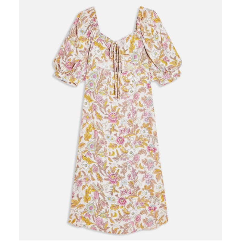NEW TOPSHOP Topshop Floral Cutout Midi Dress Size 2 Extra Small