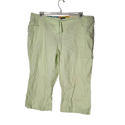 Papaya Size 20 womens linen Lime green clothes capri pants culottes