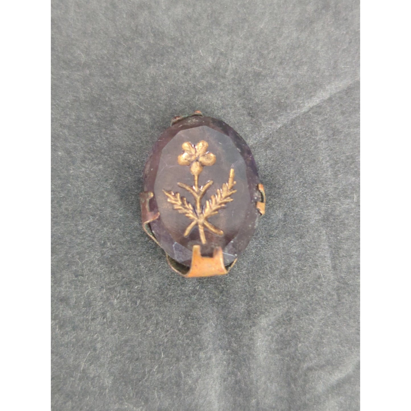 LOT LL of 10 Antique Vintage Victorian Brass Mixed Materials Buttons ESTATE FIND