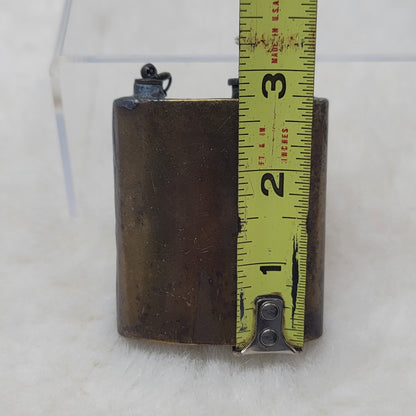 Vintage Brass Wick Table Lighter Antique Military Trench Art Steampunk Gothic