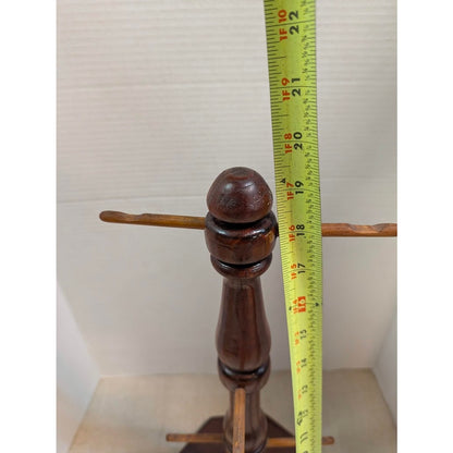 Vintage Mug Tree Holder Wood 6 Peg Coffee Cup Stand MidCentury Kitchen Organizer