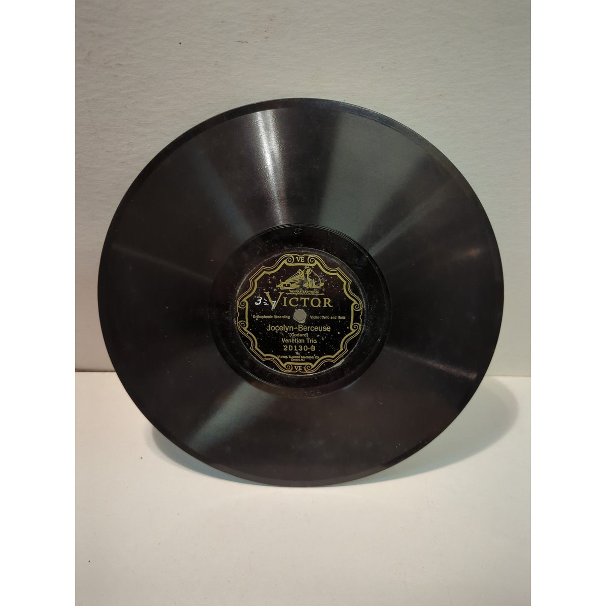 Shellac Disc Record Vintage 78 Record LP Album Disc Shellac Vinyl Venetian Trio 20130 ...