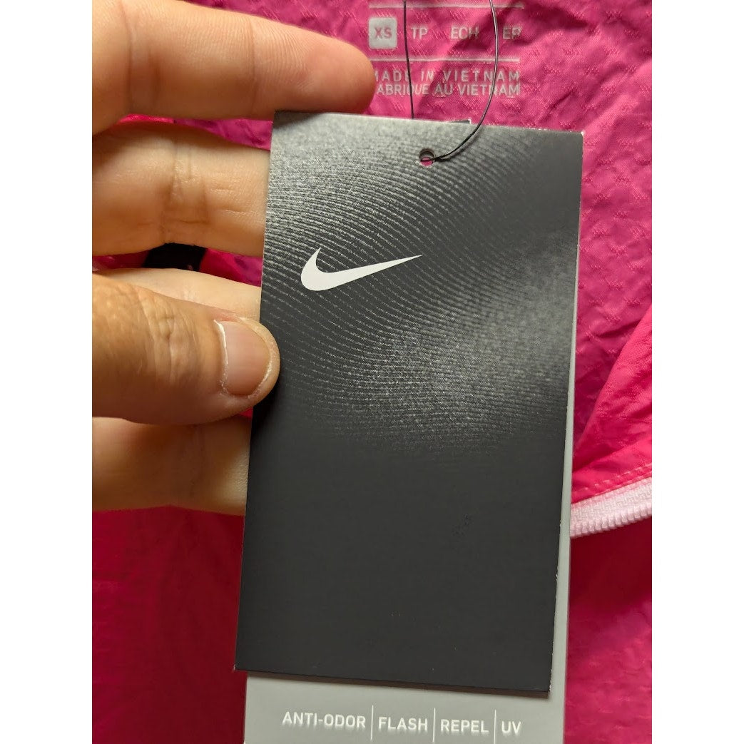 Nike Running 1/2 zip Pink CU3254-607 Extra Small XS Front Pouch Carry All Light