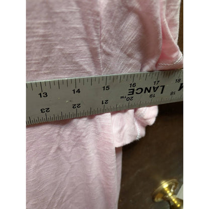 NEW Kikit Size Medium Pink VNeck short Sleeve Tee Tshirt Casual