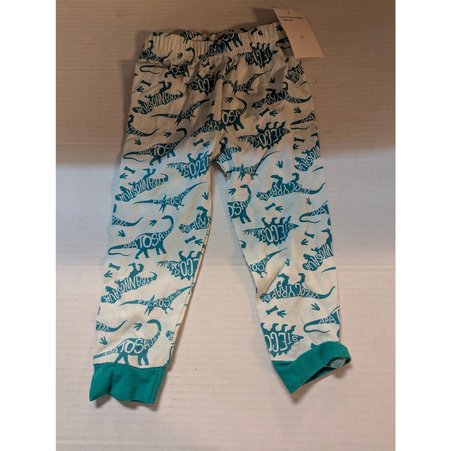 Sleep On It Toddler Boys Dinosaur Striped Pajama Pants Size 2T NWT