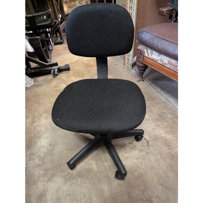 Secondhand Sandies: Small black office chair rolling