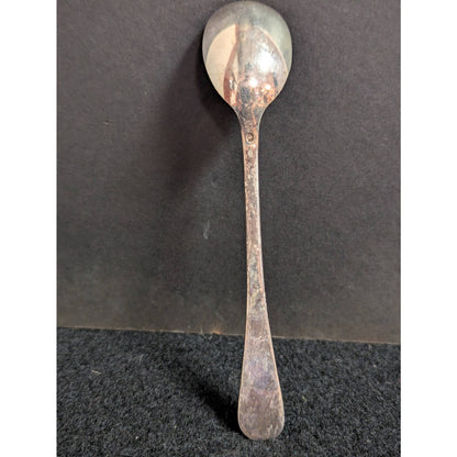 Antique French Silver Plate Demitasse Spoon Oval O Hallmark Tableware Flatware