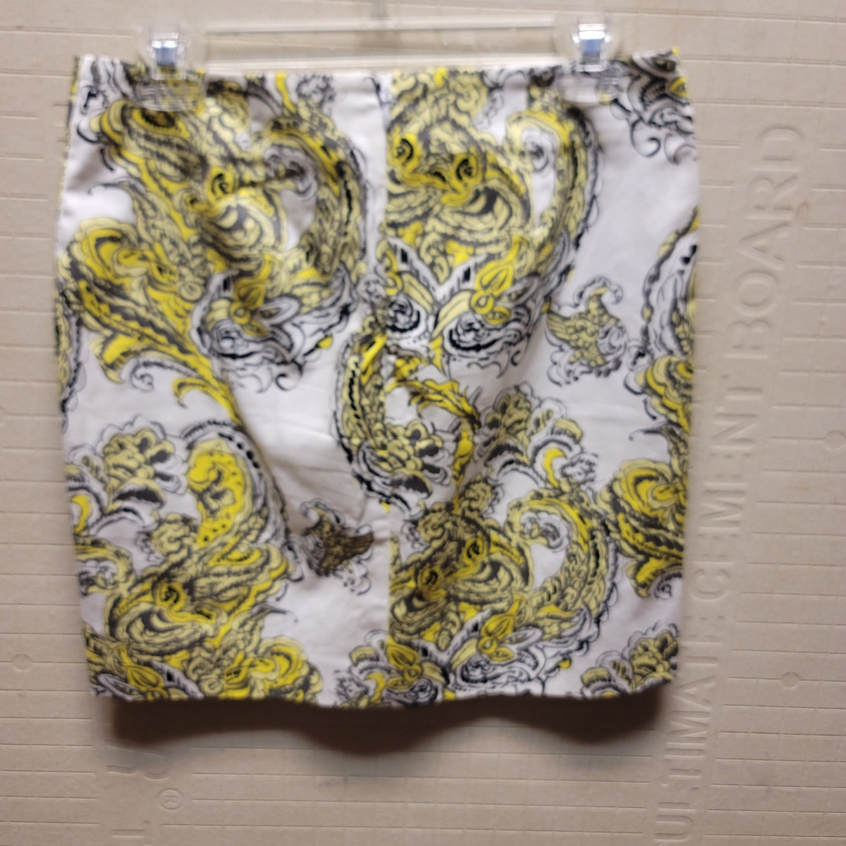 Ann Taylor NEW madison skirt yellow white paisley Size 2 Summer Casual