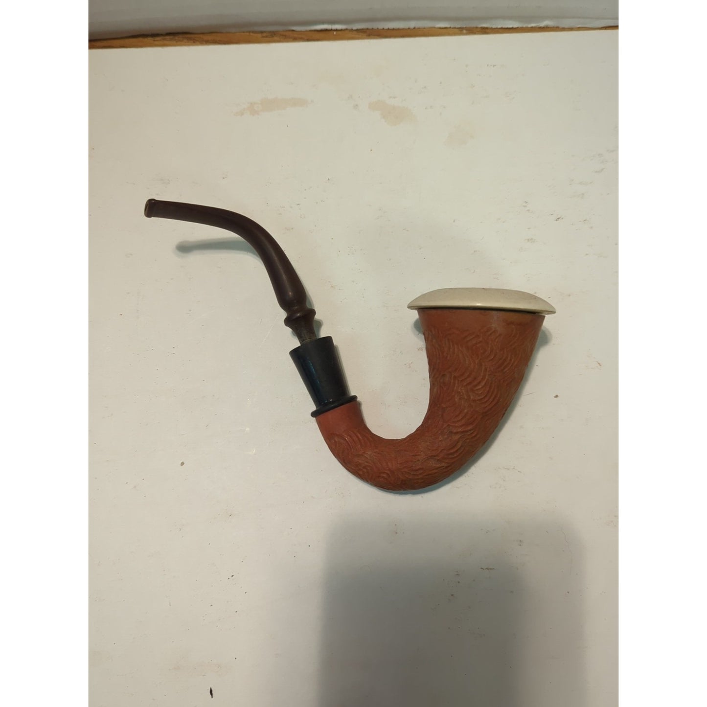 CALABASH pipe block Meershaum Bowl Carved Gourd Body  2 1/4" Top