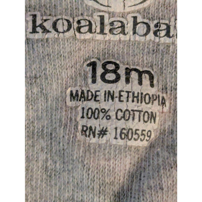 Koala Baby Baby Girls Gray Red Ladybug Fleece Footed Sleeper Size 18 Months