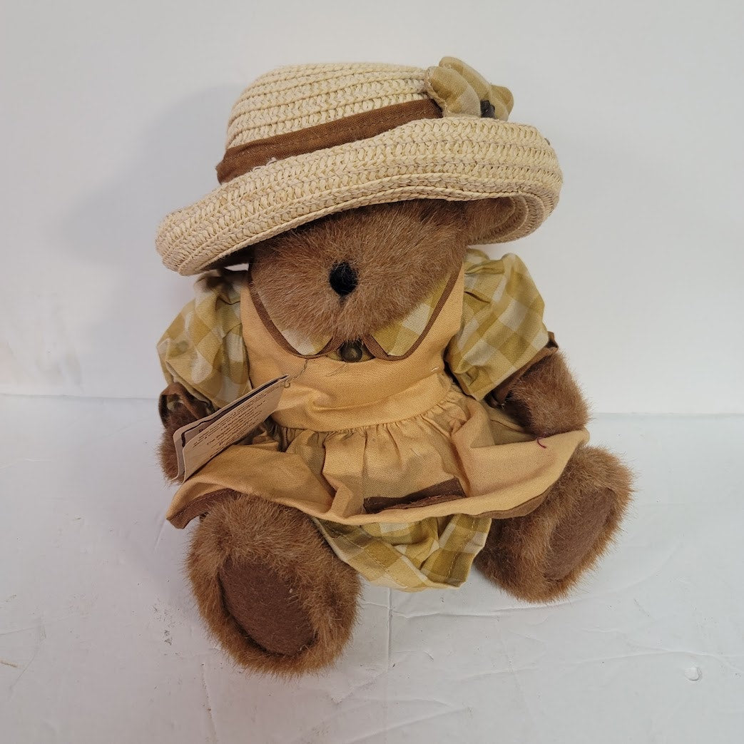 Vintage Boyds Bears Head Bean Collection Gretchen Marie Pearsley Plush With Tag