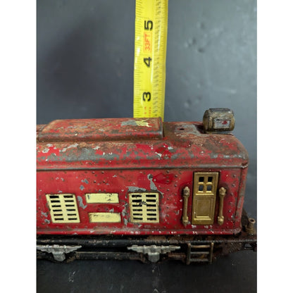 Vintage LIONEL 248 electric train "0" gauge Track metal boxcar 1920  red  Engine