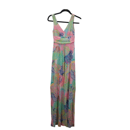 Lilly Puliter Size XS Sloane Maxi Dress Roar of the Seas Sleeveless Resort Wear