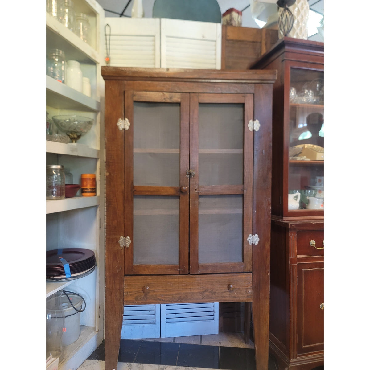 Secondhand Sandies: Antique Wood Pie Safe Cabinet Storage