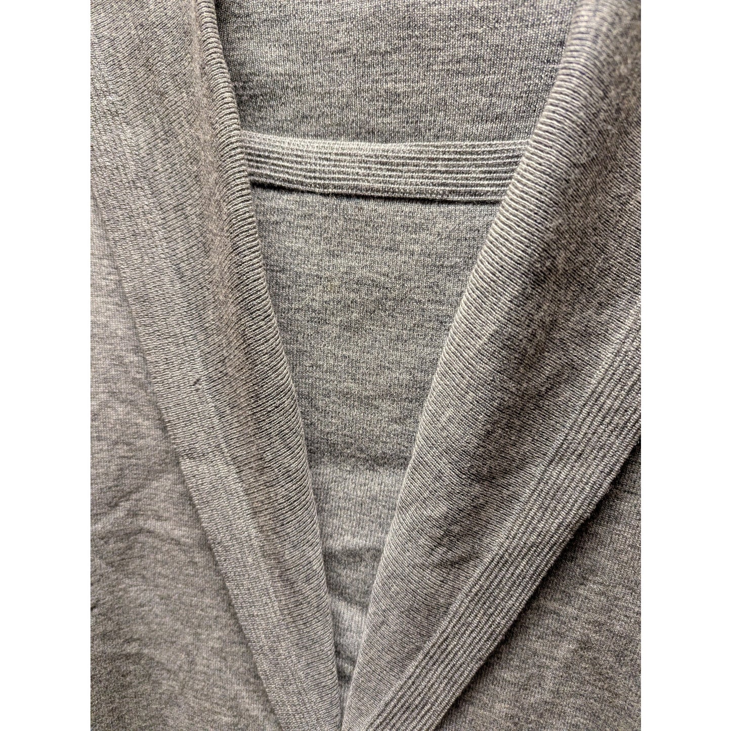 Vintage Barbara Carol Wool Knit Maxi Dress Grey Sailor Collar Bow Accent Medium