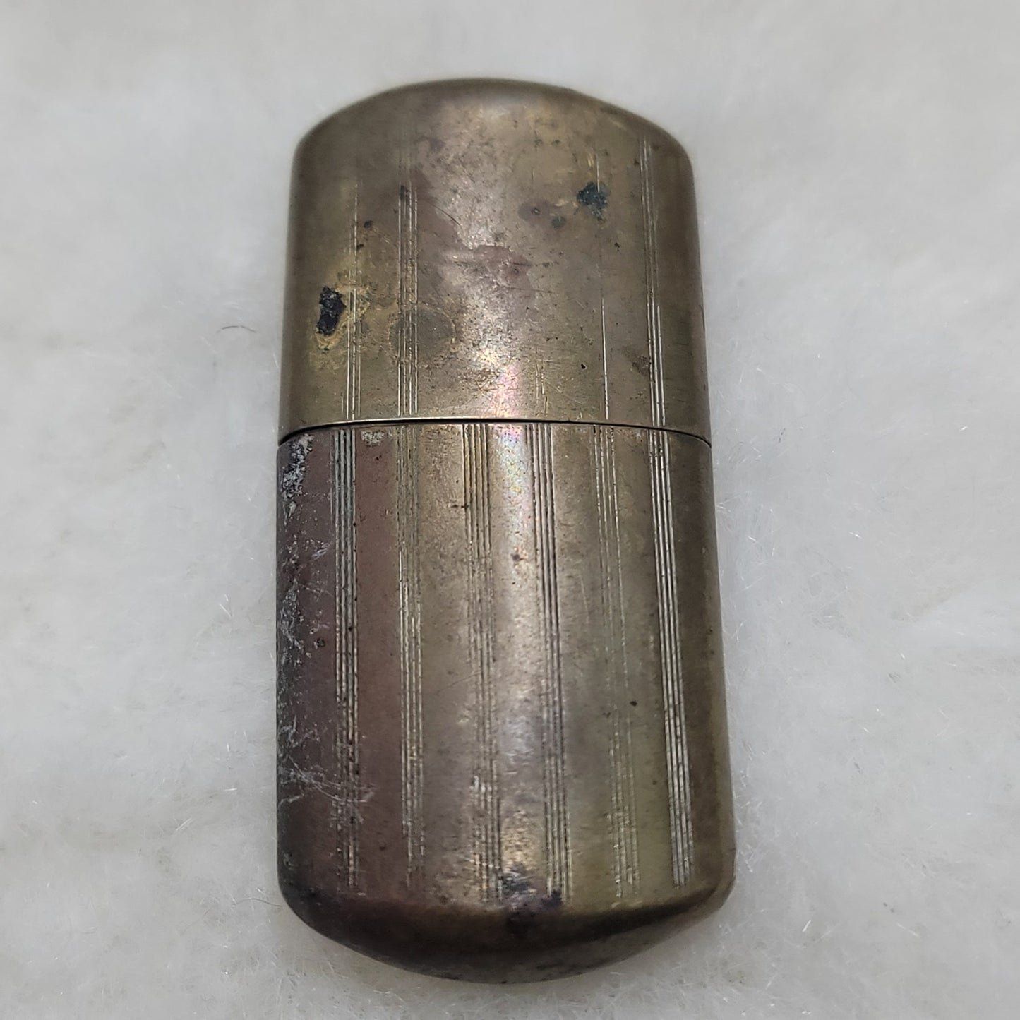 Vintage Brass Slide Sleeve Pocket Lighter Antique Military Trench Art WWI WWII
