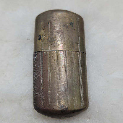 Vintage Brass Slide Sleeve Pocket Lighter Antique Military Trench Art WWI WWII