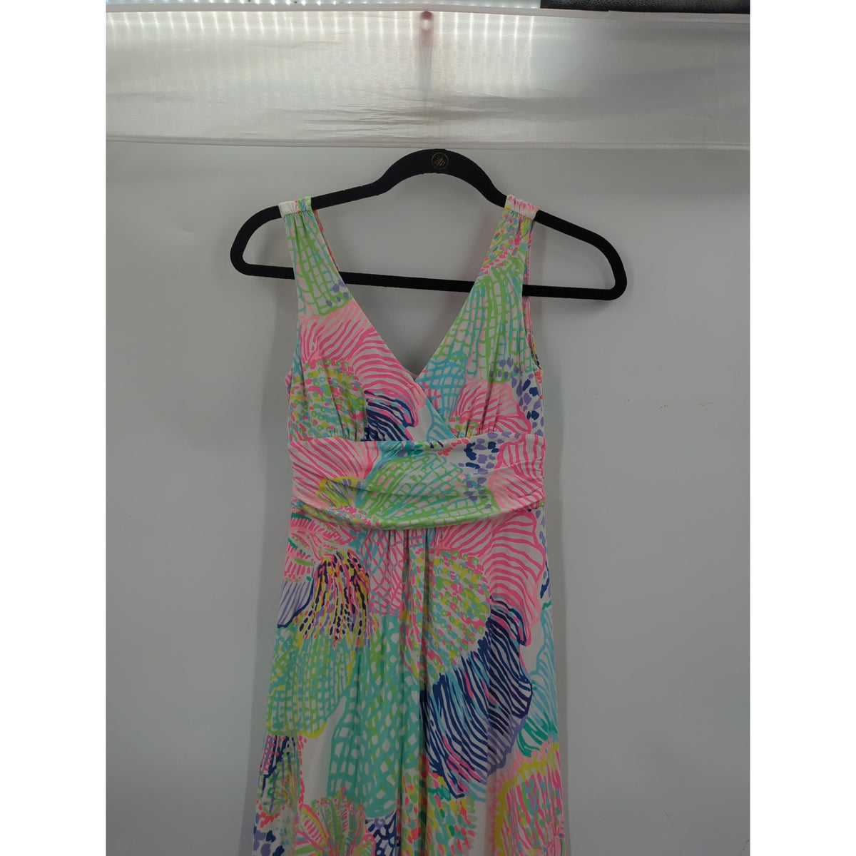 Lilly Puliter Size XS Sloane Maxi Dress Roar of the Seas Sleeveless Resort Wear