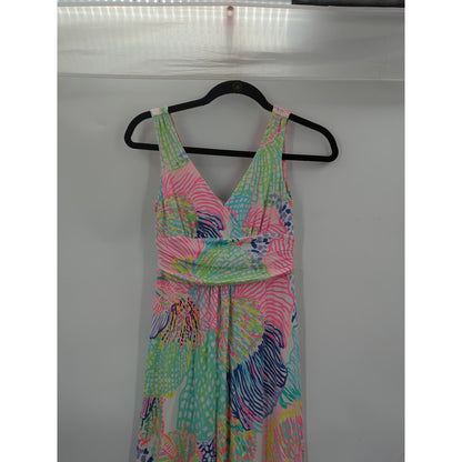 Lilly Puliter Size XS Sloane Maxi Dress Roar of the Seas Sleeveless Resort Wear
