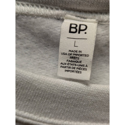 BP. Size Large white sweatshirt VOTE graphic top shirt Neon letters whtie