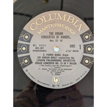 Handel Organ Concertos Nos. 13-16 E. Power Biggs Columbia 6-Eye Mono Box Set