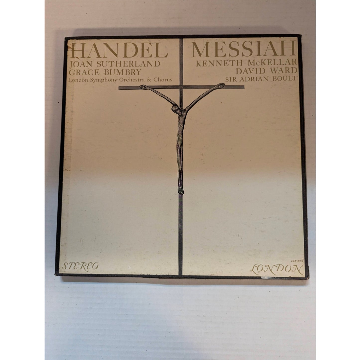 Handel Messiah Joan Sutherland Adrian Boult FFSS OSA 1329 Stereo 3-LP Box Set