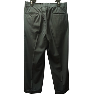 Vitorrio St. Angelo Vintage Gray 2pc Suit Jacket Trouser Pants Pleats Cuffed 40R