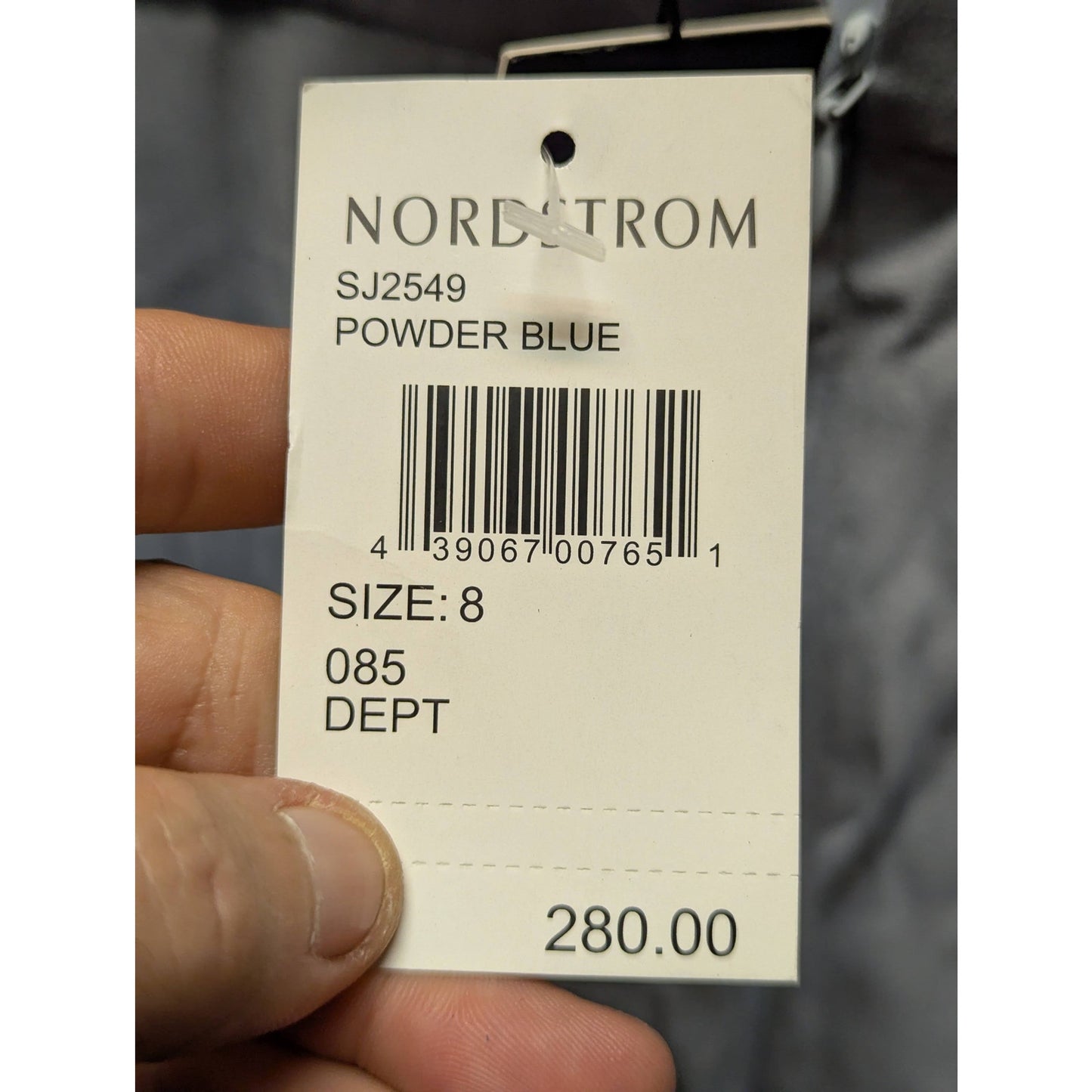 Shona Joy Powder Blue Cocktail Dress Size 8 NWT Formal Draped Front