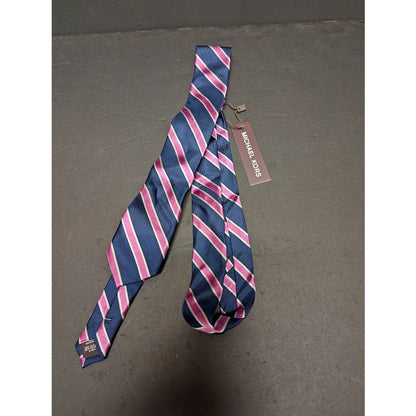 michael kors tie silk blue pink striped Mens NEW Necktie summer modern