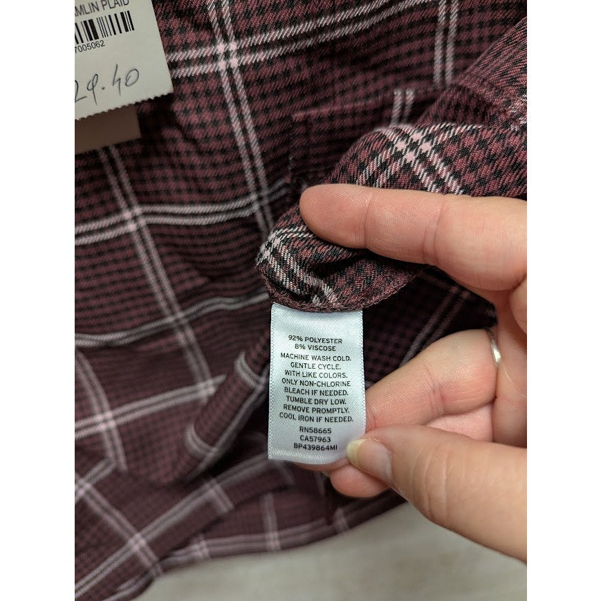 BP. NEW size medium burgundy hamlin plaid MINI skirt