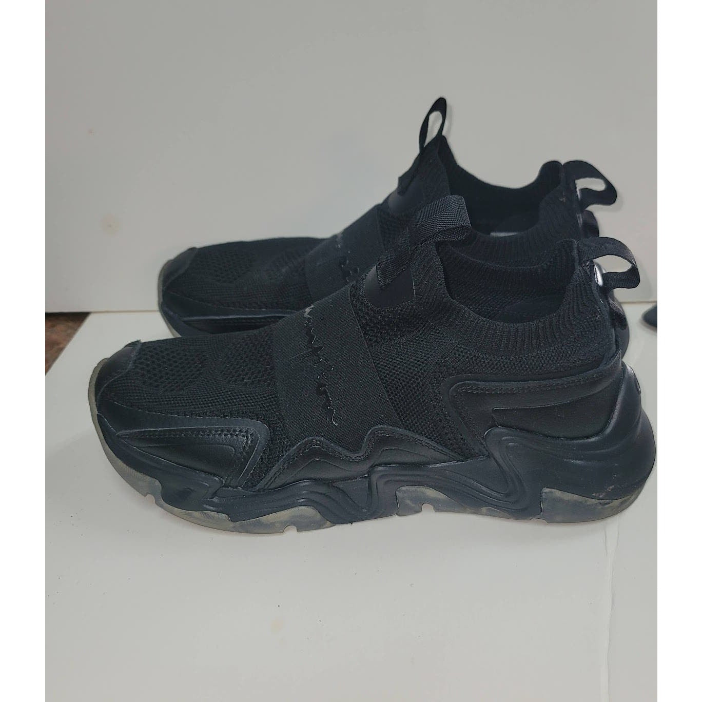 Champion Size 10 Sneakers Hyper Cross Black Slip on Trainers Athletic