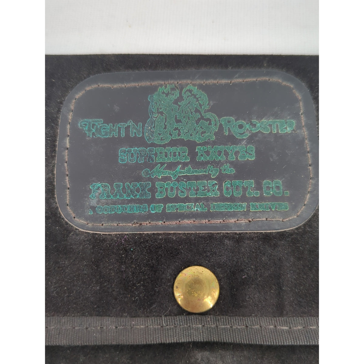 Vintage Fight'N Rooster 4-Knife Folding Storage Pack / Display Case.