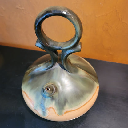 Vintage Piqueres Studio Art Pottery Botijo Spanish Water Jug Vessel Signed