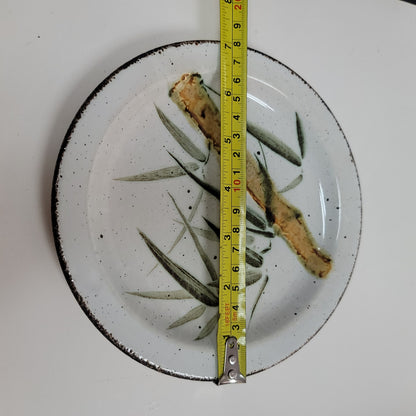 8" salad bread plate Rangoon MCM Stonehenge Midwinter Bamboo Asian Ceramic