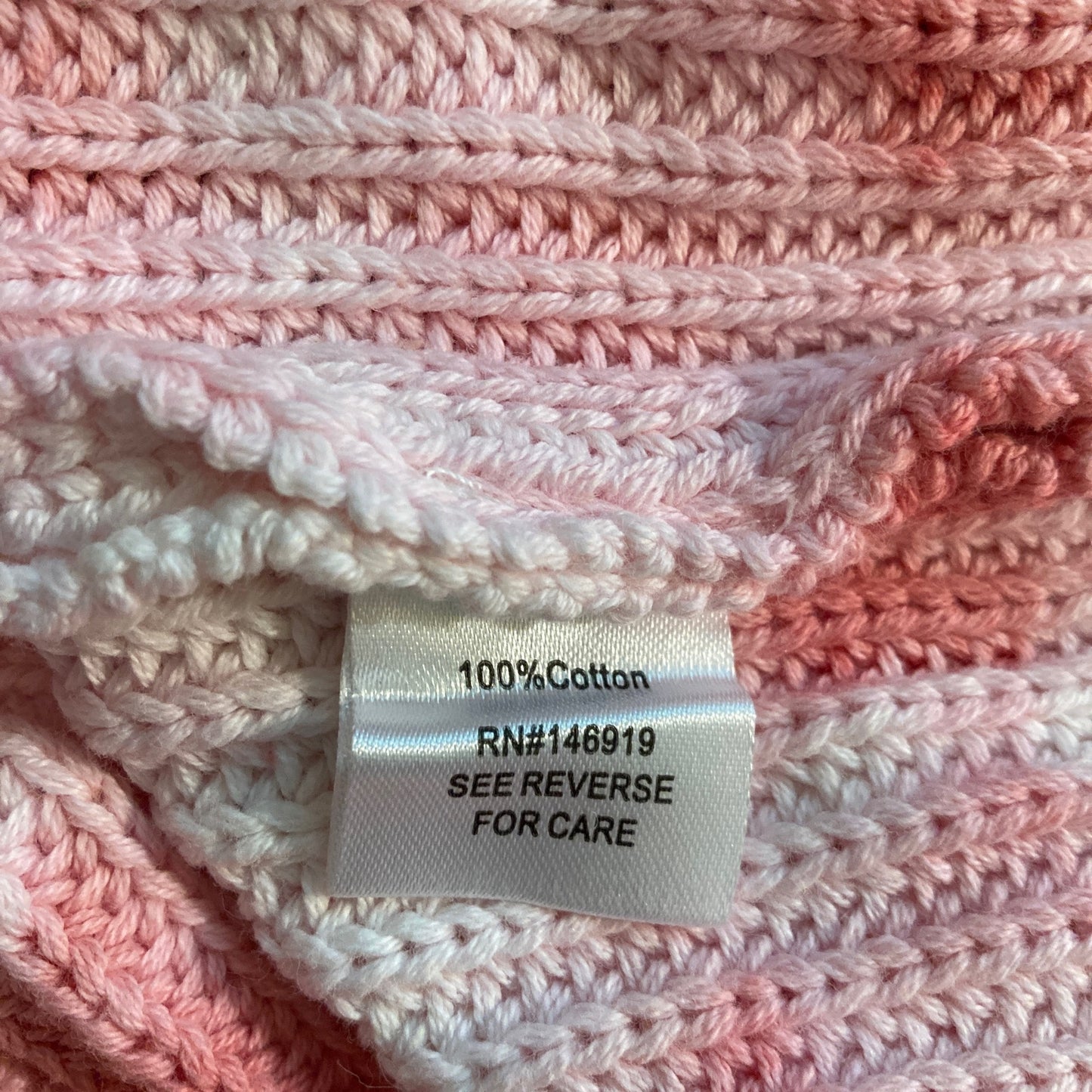 Freshman 1996 Pullover Sweater Size Large 12/14 Pink-White Tie Dye NWT Chunky
