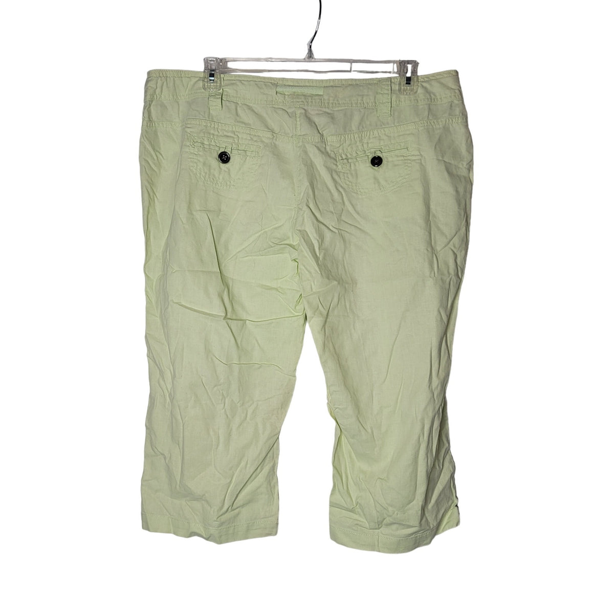 Papaya Size 20 womens linen Lime green clothes capri pants culottes