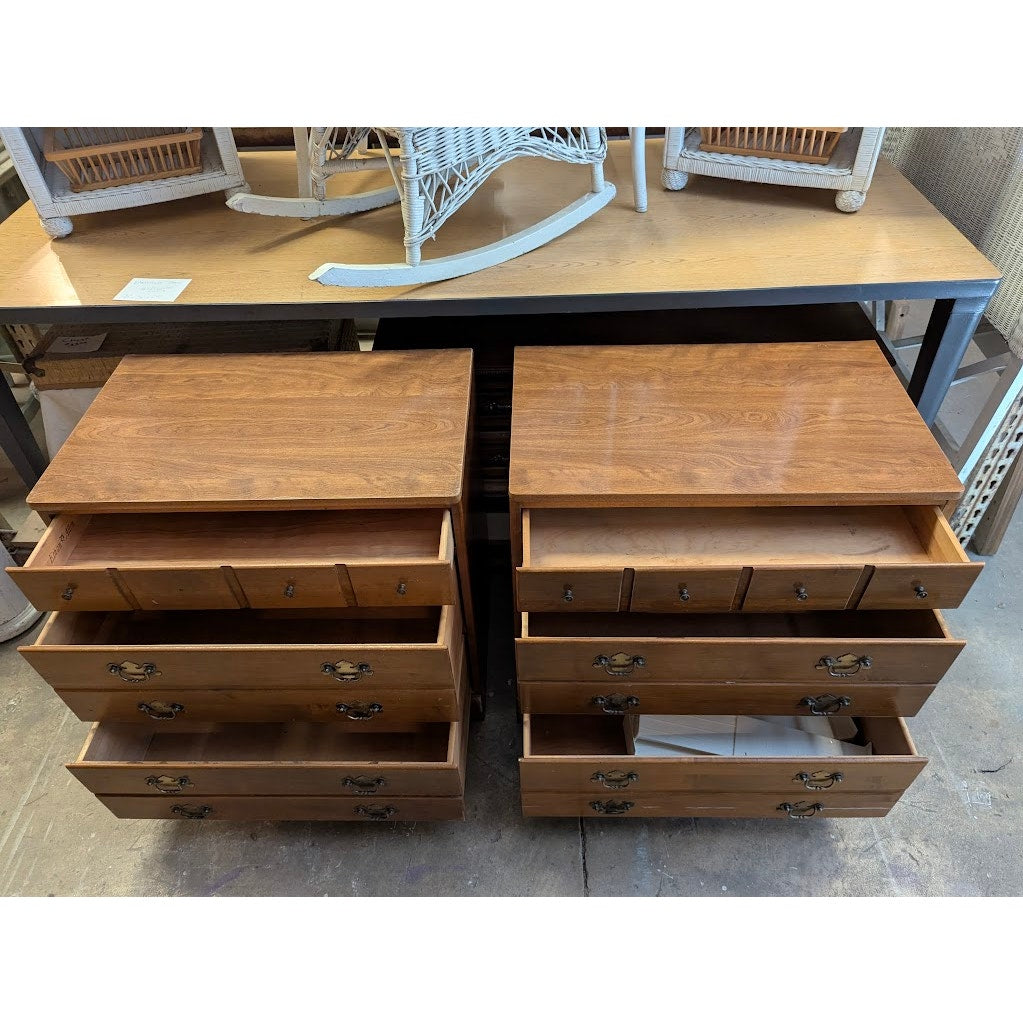 Secondhand Sandies: Pair of Ethan Allen 3 drawer nightstands dresser chest
