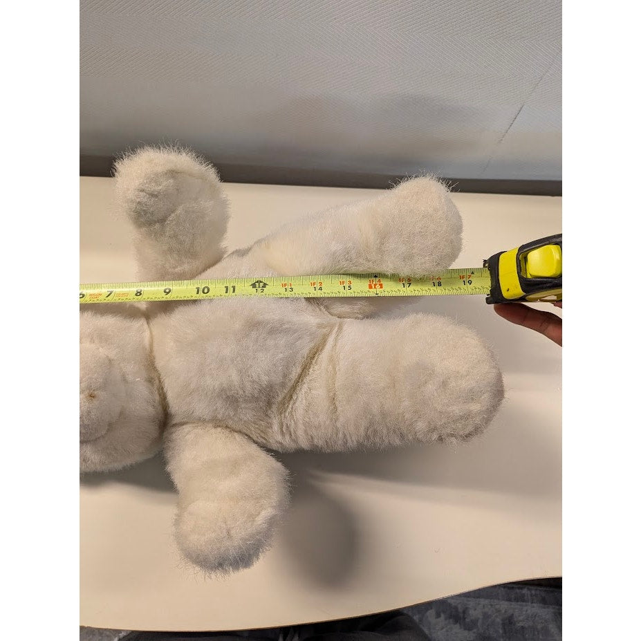 Vintage 1983 GUND Collectors Classics White Teddy Bear Plush Limited Edition