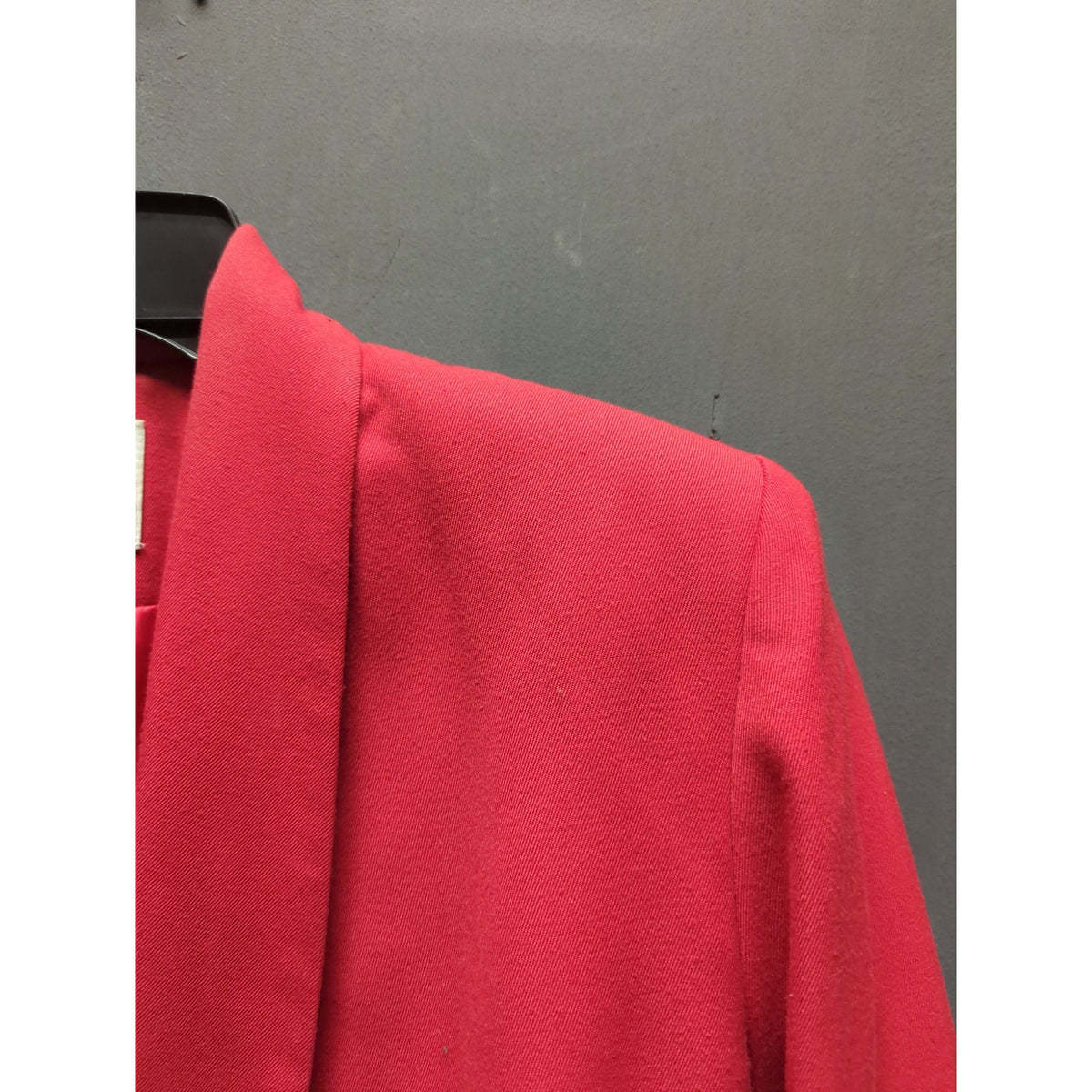 Vintage Kasper Red Double Breasted Star Button Blazer Jacket Power Suit Size 6P