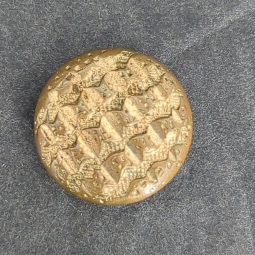 LOT P of 10 Antique Vintage Victorian Brass Mixed Materials Buttons ESTATE FIND